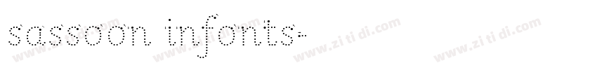 sassoon infonts字体转换 sassoon infonts字体转换